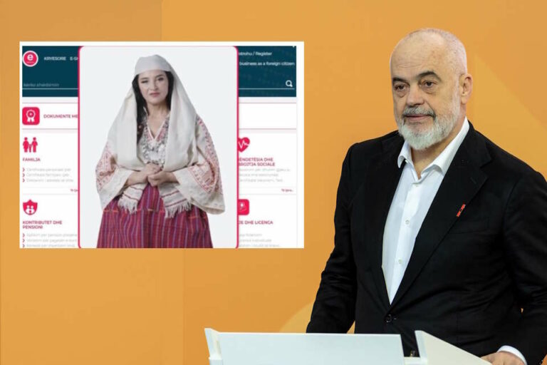 АИ министерка Дијела, виртуелен аватар на албанската влада во традиционална носија.