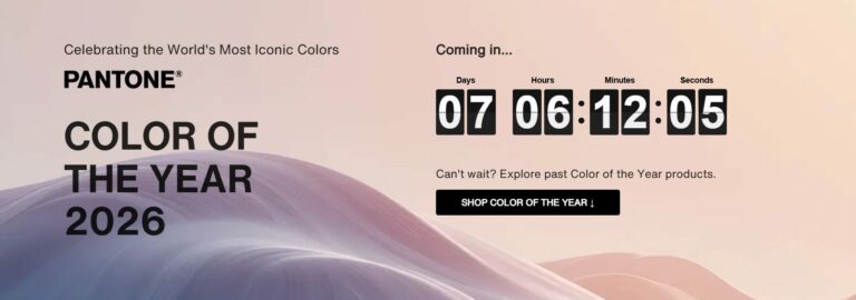 Pantone одобројување за боја на годината