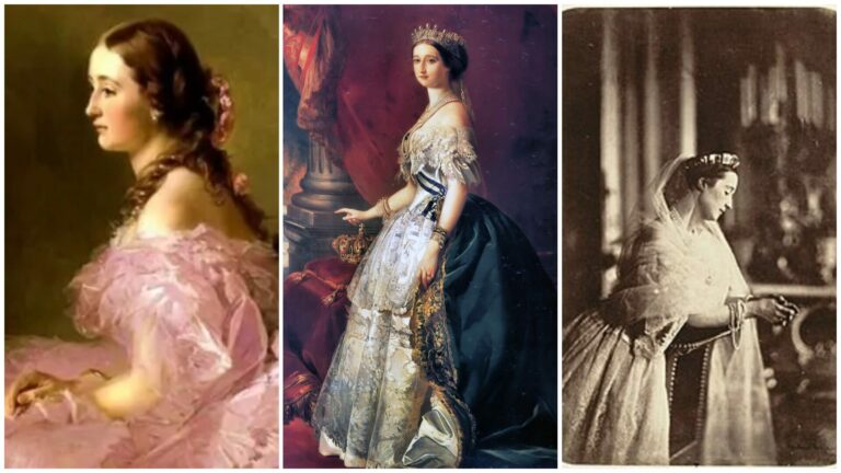 Евгенија де Монтихо, последната француска императорка, портрет со дијамантски накит