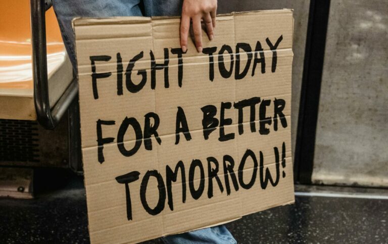 Транспарент за борба кон подобро утре